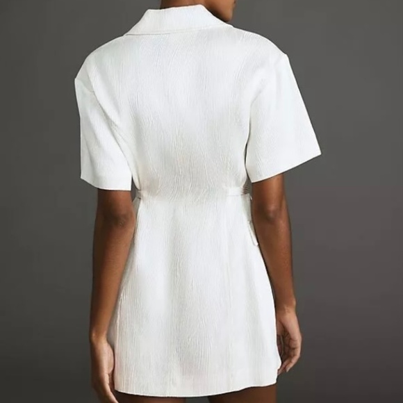 🪽NWT Anthropologie Crisp White Blazer Dress with Belt - HOST PICK ✨ - Picture 2 of 9